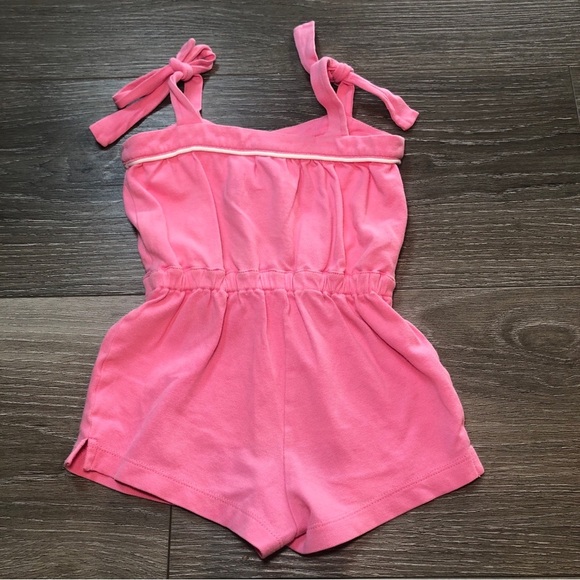 Janie And Jack Pink Romper Swim Coverup Baby Girls Size 3-6 Months - Picture 7 of 7